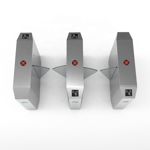 Tổ chức sự kiện địa điểm SUS304 hai chiều cho người đi bộ Flap rào cản cổng turnstile Acrylic cánh sinh trắc học kiểm soát truy cập cho đám đông - Product Image 5