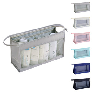 Nueva Bolsa de Almacenamiento Portátil para Viajes de Negocios, Bolsa de Maquillaje de Malla para Playa, Bolsa de Maquillaje de Gran Capacidad, Estuche de Lujo - Product Image 1