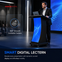 Pupitre numérique multimédia intelligent avec câblage intégré pour salles de conférence et salles de formation