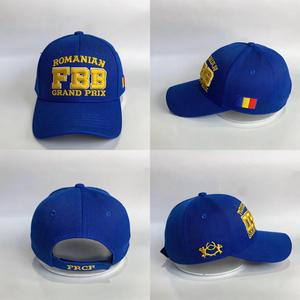 Casquette de baseball brodée 3D Grand <span class=keywords><strong>Prix</strong></span> Roumanie, drapeau roumain brodé, structurée, ajustable, taille adulte - Product Image 2