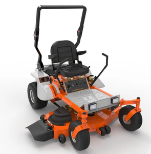 เครื่องตัดหญ้าแบบนั่งขับ 62 นิ้ว ยี่ห้อ Loncin 27 แรงม้า ระบบขับเคลื่อนด้วยตัวเอง โครงเหล็ก 4 จังหวะ ระบบขับเคลื่อนไฮโดรสแตติกคู่ สีส้มขาว สำหรับสนามหญ้า - Product Image 2