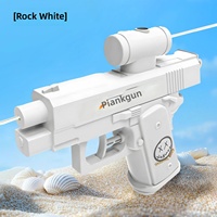 Pistolet à eau créatif double face inversé en plastique bleu, jouet de farce unisexe, mini pulvérisateur d'eau pour la plage, jeu aquatique estival, bataille d'eau