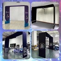 Cabina de Fotos Panorámica 360 Portátil con Control Remoto, Construcción Metálica, Compatible con Smartphones y Cámaras SLR, para Fiestas