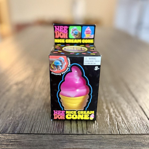 Giocattolo Antistress a Forma di Cono Gelato NeeDoh - Confezione Colorata in TPR Morbido, Squishy per <span class=keywords><strong>Bambini</strong></span> - Product Image 2