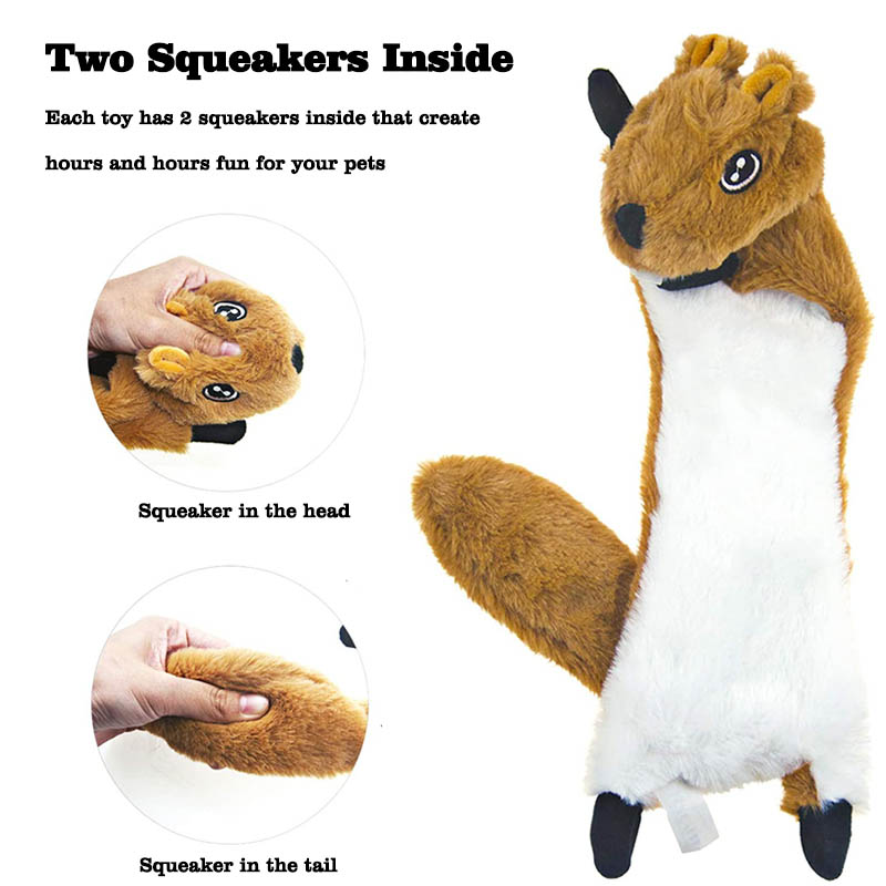 hot selling pet toys crinkle no stuffing animals dog plush toy for dogs squeaky toy