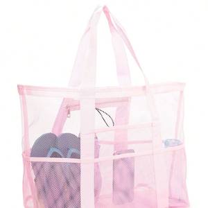 HY7 Venta al por mayor logotipo personalizado de gran capacidad Accesorios de <span class=keywords><strong>playa</strong></span> natación Bolso De <span class=keywords><strong>Playa</strong></span> Tote moda compras bolsa grande para mamá - Product Image 2