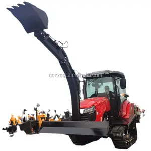 New crawler remote control rotary tiller 35 HP diesel one machine multi-purpose tiller double track remote control tractor