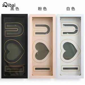 Qibai <span class=keywords><strong>maman</strong></span> boîte fleur rectangulaire boîte à fleurs préservée fête des mères boîte avec <span class=keywords><strong>mot</strong></span> PVC fenêtre je t'aime Rose fleuriste - Product Image 5