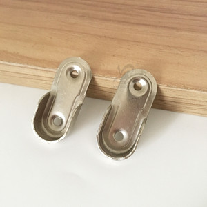 Support de fixation en métal nickelé pour tringle de penderie, pour tringle à vêtements de garde-robe - Product Image 1