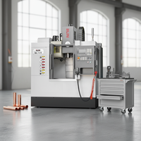 Mini-fraiseuse CNC automatique VMC 16T BT40 à broche unique, magazine d'outils, guidage linéaire