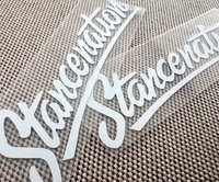 Pegatinas reflectantes impermeables resistentes a los rayos UV, logotipo troquelado, parachoques de vehículo, pegatina para parabrisas de coche