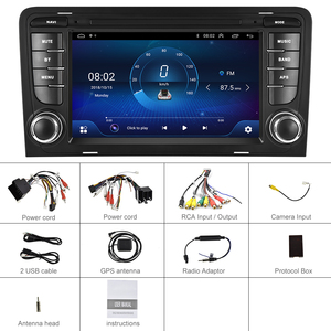 2 + 32 gam Carplay <span class=keywords><strong>Android</strong></span> 10.0 xe Đài phát thanh stereo 7 "chia màn hình GPS Wifi Carplay DSP BT cho Audi A3 8P/8p1 <span class=keywords><strong>S3</strong></span> RS3 sportback - Product Image 6