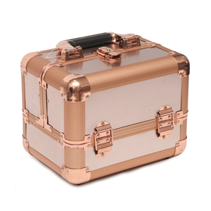 Maletín <span class=keywords><strong>de</strong></span> <span class=keywords><strong>Maquillaje</strong></span> Profesional <span class=keywords><strong>de</strong></span> Aluminio Recién Llegado, Estuche Cosmético y Valija Portátil para Viajes en Tren - Product Image 5