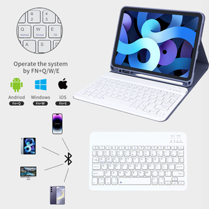 Étui clavier Bluetooth Magic pour iPad 10,9''/ 11'' avec disposition détachable en cuir de style folio – Vente en gros OEM/ODM/Marque privée - Product Image 1