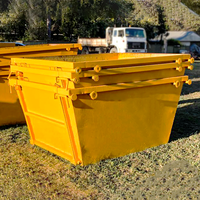Bac de collecte des déchets de construction de couleur recommandée, haute durabilité, à prix bas