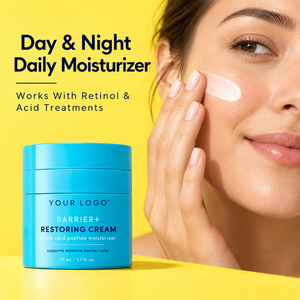 Crema Hidratante Reforzadora de Barrera Cutánea, Repara la Piel Dañada, Ilumina, Crema con Triple Péptido Lipídico - Product Image 6