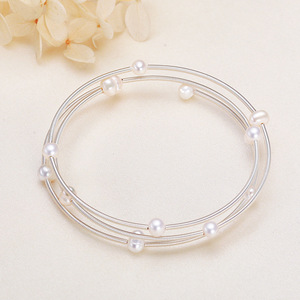Bracelet en perles d'eau douce de haute qualité, style boutique, ciel étoilé, multi-cercles, élégant, design enroulé multicolore - Product Image 2