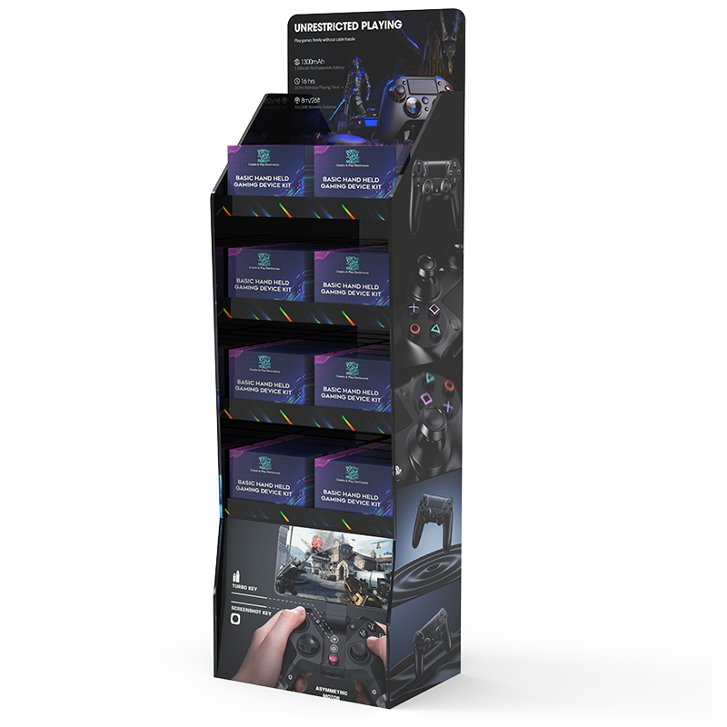 Apache 4-Layer Customizable PVC Foam Digital Display Rack for Digital Accessories Store Product Display — view 2