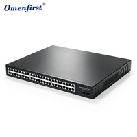 Switch PoE Gigabit de 48 Puertos con Certificación CE FCC, 2 SFP Uplink, IEEE 802.3af/at, 700W Máx., 1U para Montaje en Rack, Switch de Red No Administrado, Servicio OEM ODM