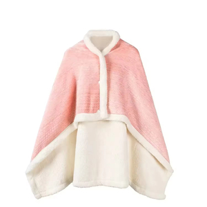 Tùy Chỉnh Ấm <span class=keywords><strong>Sherpa</strong></span> Mặc Chăn <span class=keywords><strong>100</strong></span>% <span class=keywords><strong>Polyester</strong></span> Khăn Choàng Chăn Cho Văn Phòng Sinh Viên Phòng Chờ Nap Khăn Choàng - Product Image 1