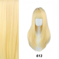 Nouvelle perruque synthétique longue de 26 pouces, lisse et dégradée, avec cuir chevelu simulé, bonnet en maille respirant et ajustable, idéale pour le quotidien et les fêtes, pour femmes