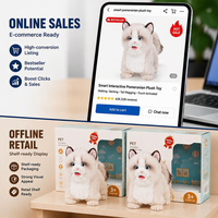 Premium KI-Begleiter Ragdoll-Katze Plüsch-Roboter Technologie-Spielzeug Charmantes Elektronisches Haustier-Geschenk KI-Interaktives Lernspielzeug