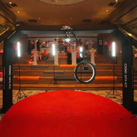 Cabina de Fotos 360 con Software Air Sky, Logotipo Personalizado de Fábrica 2026, Control Remoto, Impresión Autoservicio, Compatible con Cámara/iPad/SLR
