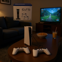 Console de jeu SUNING TV pour la version blanche 825 Go avec deux manettes sans fil et boîte Chine