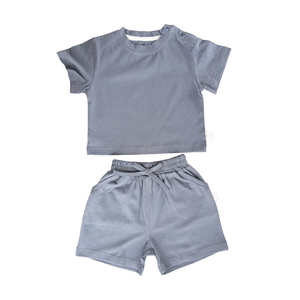 Set di <span class=keywords><strong>Abbigliamento</strong></span> per Neonato 100% Cotone Casual <span class=keywords><strong>Estivo</strong></span> 2 Pezzi Manica Corta per Bambini Piccoli Vestiti per Neonati <span class=keywords><strong>Abbigliamento</strong></span> per Bambini - Product Image 6