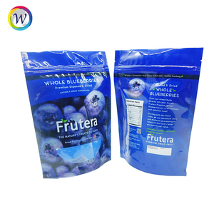 Sacs refermables en mylar à fond plat, personnalisés, brillants, résistants à l'humidité, pour en-cas, fruits secs, noix, petit MOQ - Product Image 4