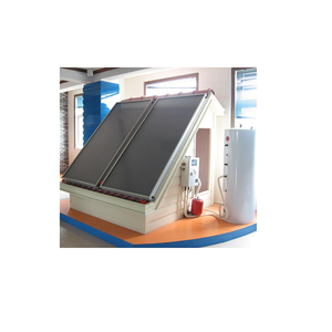 Calentador de agua solar de ahorro de energía de 300L, placa plana dividida presurizada para calefacción doméstica de Villa, carcasa de acero galvanizado - Product Image 1