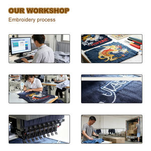 कस्टम नौसेना नीले कढ़ाई विंटेज विश्वविद्यालय जैकेट-100% ऊन/चमड़े के स्कूल कॉलेज बेसबॉल लेटरमैन विश्वविद्यालय जैकेट ओएम - Product Image 5