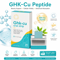 Ghk-cu Oral Strip, complément beauté à dissolution rapide à base de peptides de cuivre pour la peau, les cheveux et la vitalité cellulaire