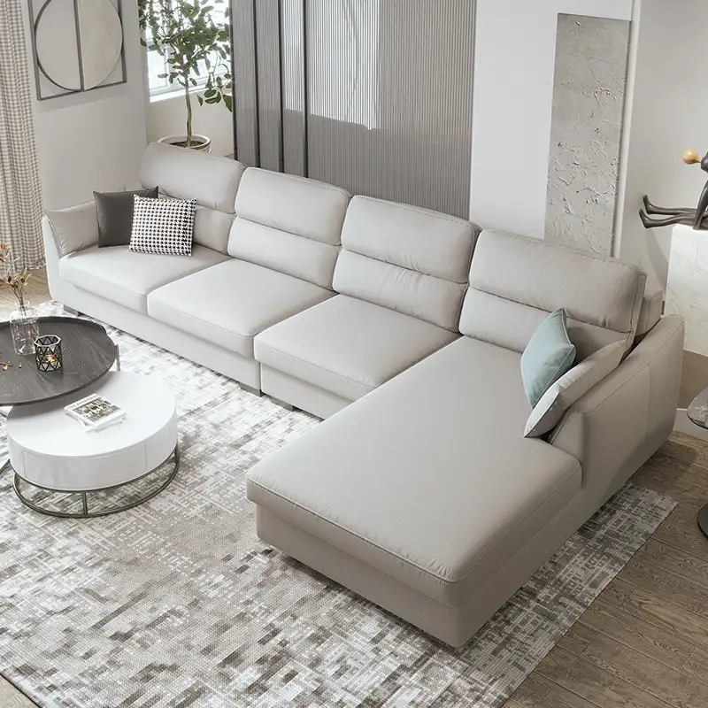 नई आगमन आधुनिक इतालवी कपड़े सोफे एल आकार कोने कमरे में रहने वाले अनुभागीय सोफे