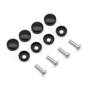 Tornillos de hierro para marco de placa de matrícula, Tuercas de tornillo y sujetadores resistentes al óxido para accesorios de montaje de vehículo - Product Image 1