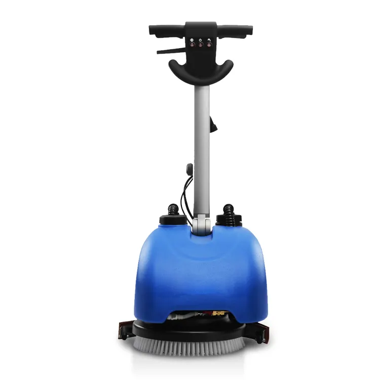 Blue Color Mini Size Floor Scrubber Machine Dryer Commercial Hand Push Floor Scrubber Washing Machine