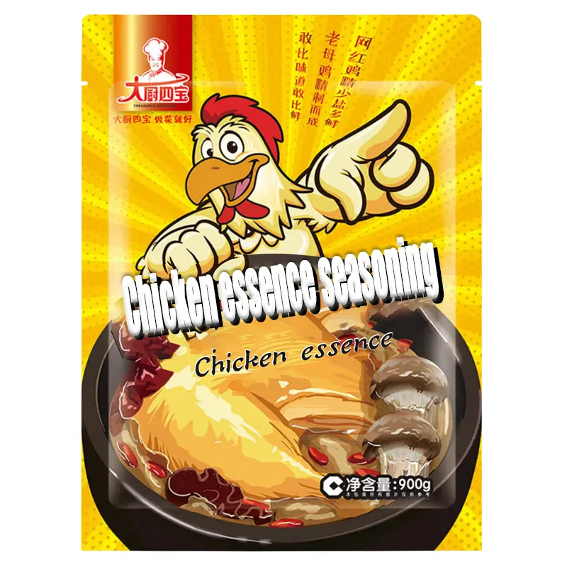 Granular Condiment Chicken Essence 9000 Gram Bag Packaging Halal Hotpot Seasoning