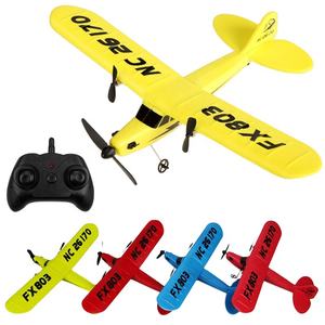 Super Glider <span class=keywords><strong>FX803</strong></span> 2.4G Piper J3 Cub <span class=keywords><strong>Rc</strong></span> Flugzeug NC26170 EPP Fixing Wing Aircraft - Product Image 1
