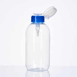 Custom PET Plastic Clamshell Press <b>Pump</b> <b>Bottle</b> 200ml 250ml Makeup Remover <b>Bottle</b> for Nail Polish Remover High quality - Product Image 1