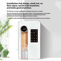 Distributeur d'eau riche en hydrogène à installation sur bureau, machine à hydrogène intégrée avec chauffage, générateur d'eau domestique