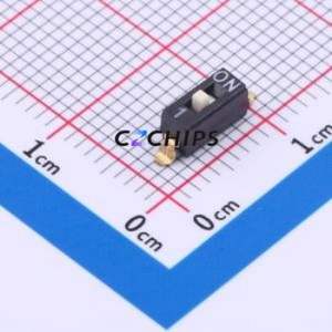 DSIC01LSGET DIP Switch Switch Flat Toggle, Raised Type Single Pole Single Throw 1 Gull Wing Type - Product Image 1