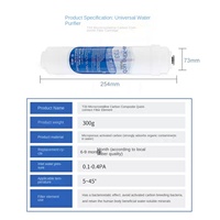 Cartouche de filtre purificateur d'eau OPN-T33 à charbon actif post-filtration pour machine à eau potable par ultrafiltration
