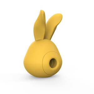 かわいいバニーミニシリコンABSイエロー防水IPX5セックス玩具ポータブルUSB充電式Gスポットバイブレーター振動 - Product Image 6