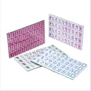 Jeu de Mahjong Classique Moderne de Luxe en Acrylique pour 4 Joueurs, Format Compact, Léger, Portable, Idéal pour les Voyages, le Camping et les Déplacements Professionnels - Product Image 1