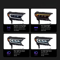 Feux avant LED pour Ford Ranger 2016 à 2020 avec feux de jour DRL, feux avant tuning, accessoires de voiture, phare