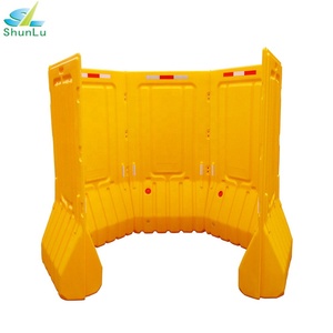 Barrera de Construcción de Plástico HDPE Shunlu, Barrera Llena de Agua, Roja/Amarilla, L900*H1800mm - Product Image 5