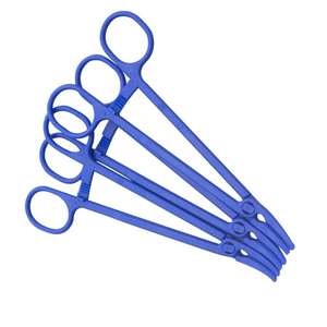 คีมห้ามเลือดพลาสติกทางการแพทย์,คีมปากโค้งยาวคีมปากกว้างที่หนีบฟองน้ำสำหรับใช้ในการผ่าตัด - Product Image 3