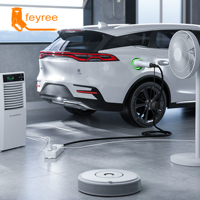 Câble Feyree V2L pour voiture électrique, prise de décharge latérale, chargeur EV Type 2 16A avec prise EU, station d'alimentation extérieure (version améliorée)