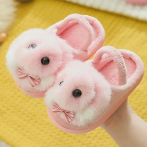 Pantuflas de Invierno Antideslizantes para Niños al por Mayor, Diseño de Dibujos Animados, Ligeras y Cómodas, con Plataforma para Mantener el Calor - Product Image 1