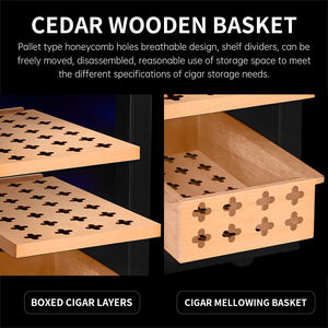 ตู้แช่ซิการ์ไม้ซีดาร์คุณภาพสูง 26C พร้อมไฟ LED ขนาดเล็ก โลโก้สั่งทำได้ - Product Image 5